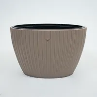 Vita bloempot Mika ovaal 40 taupe