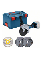 Bosch Blauw GWS 18V-180 P Professional | accu haakse slijper | 180 mm | 18V | excl. accu's en lader in L-Boxx - 06019H6L02 - thumbnail