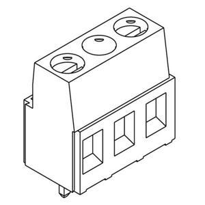 TE Connectivity 282843-2 Klemschroefblok 1.50 mm² Aantal polen 2 Groen 1 stuk(s)