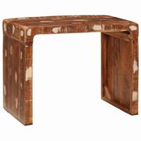 Bijzettafel 60 x 35 x 45 cm massief gerecycled hout