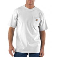 Carhartt K87 Pocket Short Sleeve White T-Shirt Heren