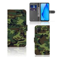 Huawei P40 Lite | Telefoon Hoesje | Army Dark