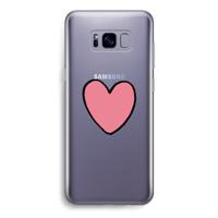 Hartje: Samsung Galaxy S8 Transparant Hoesje
