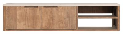 DTP Home Hangend TV-meubel 'Bliss' Mortex Teakhout, 130cm