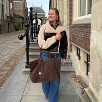 Suede shopper dames - bruin - MŌSZ Hailey M