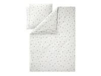 LIVARNO Mousseline dekbedovertrek 240 x 220 cm (Bloemen/wit)