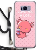 Love You A Lotl: Samsung Galaxy S8 Plus Transparant Hoesje met koord