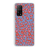 Leopard blue: Xiaomi Mi 10T 5G Transparant Hoesje