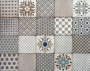 Wandtegel Portugees Terre D&apos;Azur Epoca 15x15cm marfil mix mat