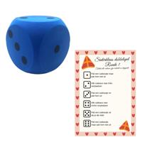 T&F Creations Sinterklaasspel set - dobbelspel - incl foam dobbelsteen - blauw