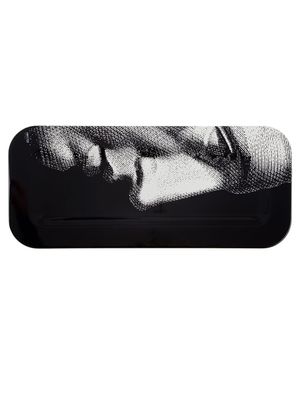 Fornasetti plateau Profil On Black - Noir