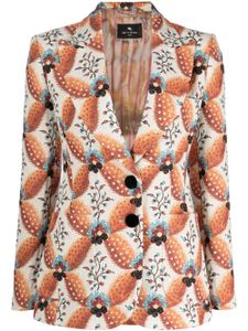 ETRO blazer à motif en jacquard - Orange