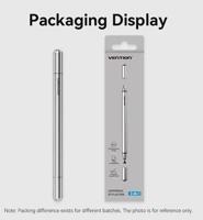 Vention 2-in-1 stylus van aluminiumlegering, grijs