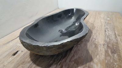 Waskom riviersteen RXXL2503731, 79x41x15 cm