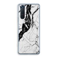 Witte marmer 2: Sony Xperia 5 II Transparant Hoesje