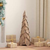 Kerstboom met standaard Bruin 80 cm Massief teakhout