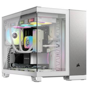 Corsair CORSAIR Geh mATX 2500X (Tempered Glass) Midi-tower PC-behuizing Grijs, Wit