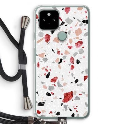 Terrazzo N°12: Pixel 5 Transparant Hoesje met koord