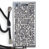 Moroccan Print: Sony Xperia XZ1 Transparant Hoesje met koord