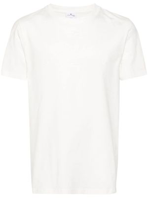 Courrèges t-shirt en coton à logo imprimé - Blanc