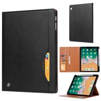 Kneed huid textuur horizontale Flip lederen case voor iPad Pro 12 9 inch 2018 met fotolijst & houder & card slots & portemonnee & pen slot (zwart)