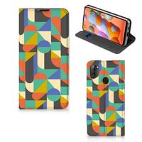 Samsung Galaxy M11 | A11 Hoesje met Magneet Funky Retro - thumbnail