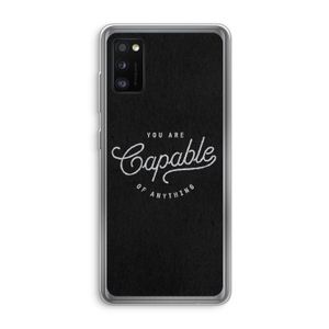 Capable: Samsung Galaxy A41 Transparant Hoesje
