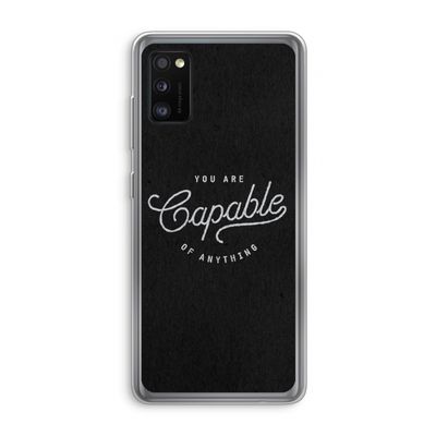 Capable: Samsung Galaxy A41 Transparant Hoesje
