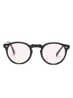 Oliver Peoples lunettes de soleil Gregory à monture ronde - Noir