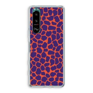 Purple Giraffe: Sony Xperia 5 III Transparant Hoesje