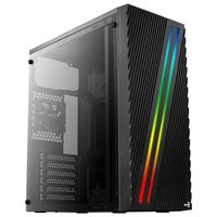 Aerocool Streak Midi Tower Zwart - thumbnail