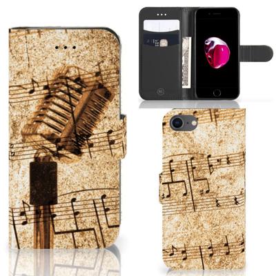 iPhone 7 | 8 | SE (2020) | SE (2022) | Telefoonhoesje met foto | Bladmuziek | Portemonnee hoesje