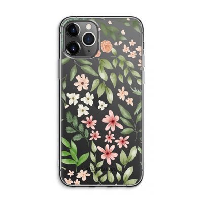 Botanical sweet flower heaven: iPhone 11 Pro Max Transparant Hoesje