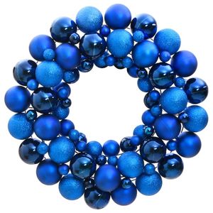 vidaXL Kerstkrans 45 cm polystyreen blauw