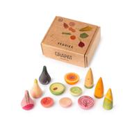 Grapat Groenten - (12-delig) Houten Groenten voor Open Einde Spel