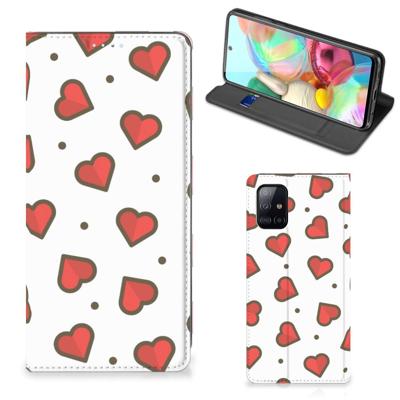 Samsung Galaxy A71 | Hoesje met Magneet | Hearts