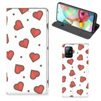 Samsung Galaxy A71 | Hoesje met Magneet | Hearts