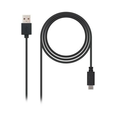 Kabel USB A naar USB-C NANOCABLE 10.01.210 Zwart - Maat: 1 m