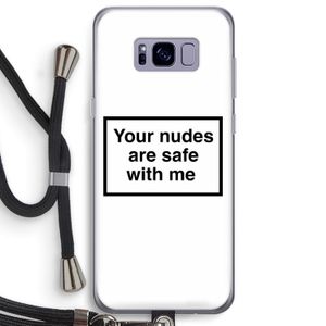 Safe with me: Samsung Galaxy S8 Plus Transparant Hoesje met koord