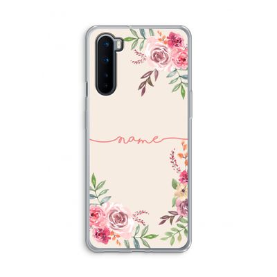 Rozen: OnePlus Nord Transparant Hoesje
