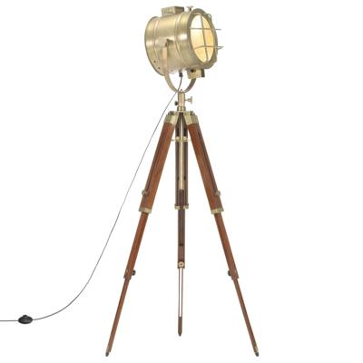 Vloerlamp driepoot 165 cm massief mangohout