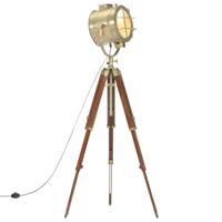 Vloerlamp driepoot 165 cm massief mangohout - thumbnail