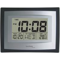 Techno Line WS 8004 Wandklok Kwarts 220 mm x 170 mm x 35 mm Zilver, Zwart