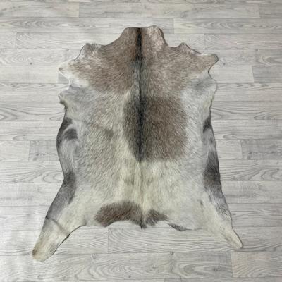 Geitenhuid bruin zwart wit 105x85cm