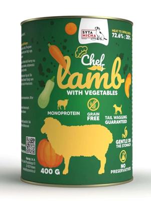 SYTA MICHA Chef Lamb with vegetables - nat hondenvoer - 400g