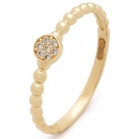 Glow 214.1283 Ring Bubbel geelgoud-zirconia wit Glow 214.1283 Ring Bubbel geelgoud-zirconia wit