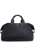 Zegna sac fourre-tout Raglan en cuir - Noir - thumbnail