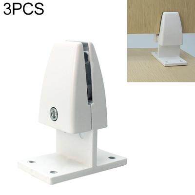 3 STKS T vorm aluminiumlegering Office Desktop scherm Fixing clip partitie clip (wit)