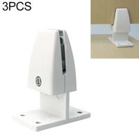 3 STKS T vorm aluminiumlegering Office Desktop scherm Fixing clip partitie clip (wit)