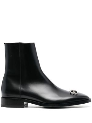 Balenciaga bottines Rim BB Icon en cuir - Noir